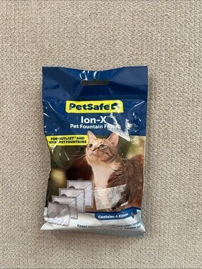 PetSafe Ion-X Pet Fountain Filters Blue and Yellow Packaging
